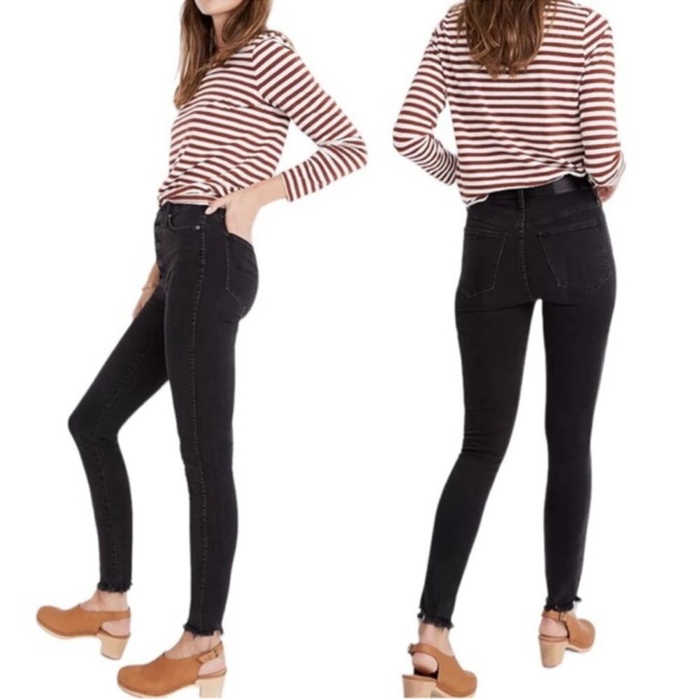 Madewell 10" High-Rise Skinny Jeans Berkeley Black Size 27